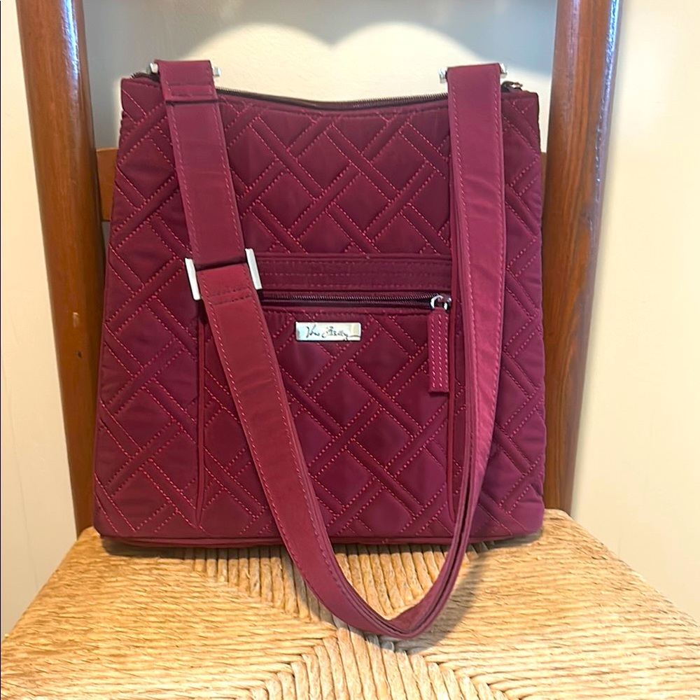 Vera Bradley Red Quilted Shoulder Bag